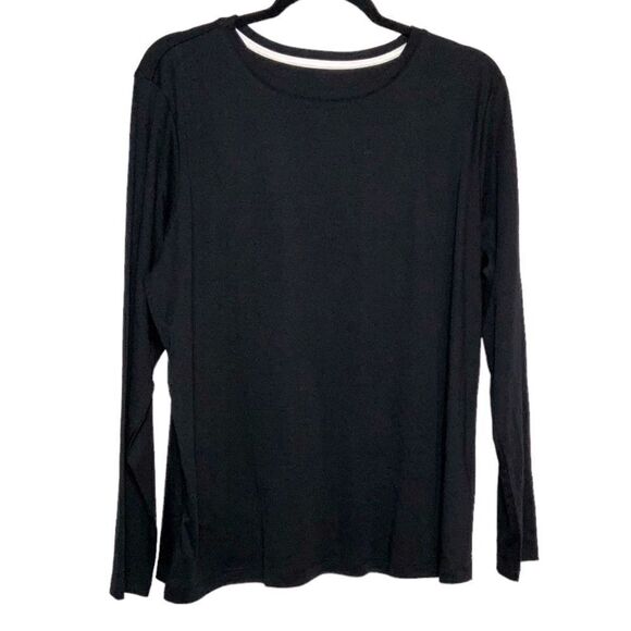 Isaac Mizrahi Live Black Top XL - Picture 1 of 3